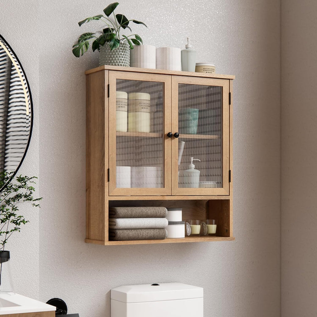 Bathroom Medicine Cabinet, Bathroom Wall Cabinet, Bathroom Cabinet Wall Mount, Medicine Cabinets for Bathroom with Glass Door