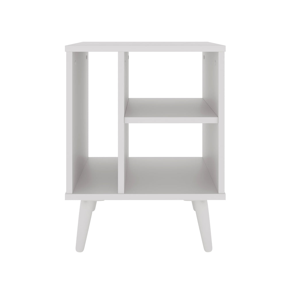 Warwick Mid-Century Modern Nightstand, White