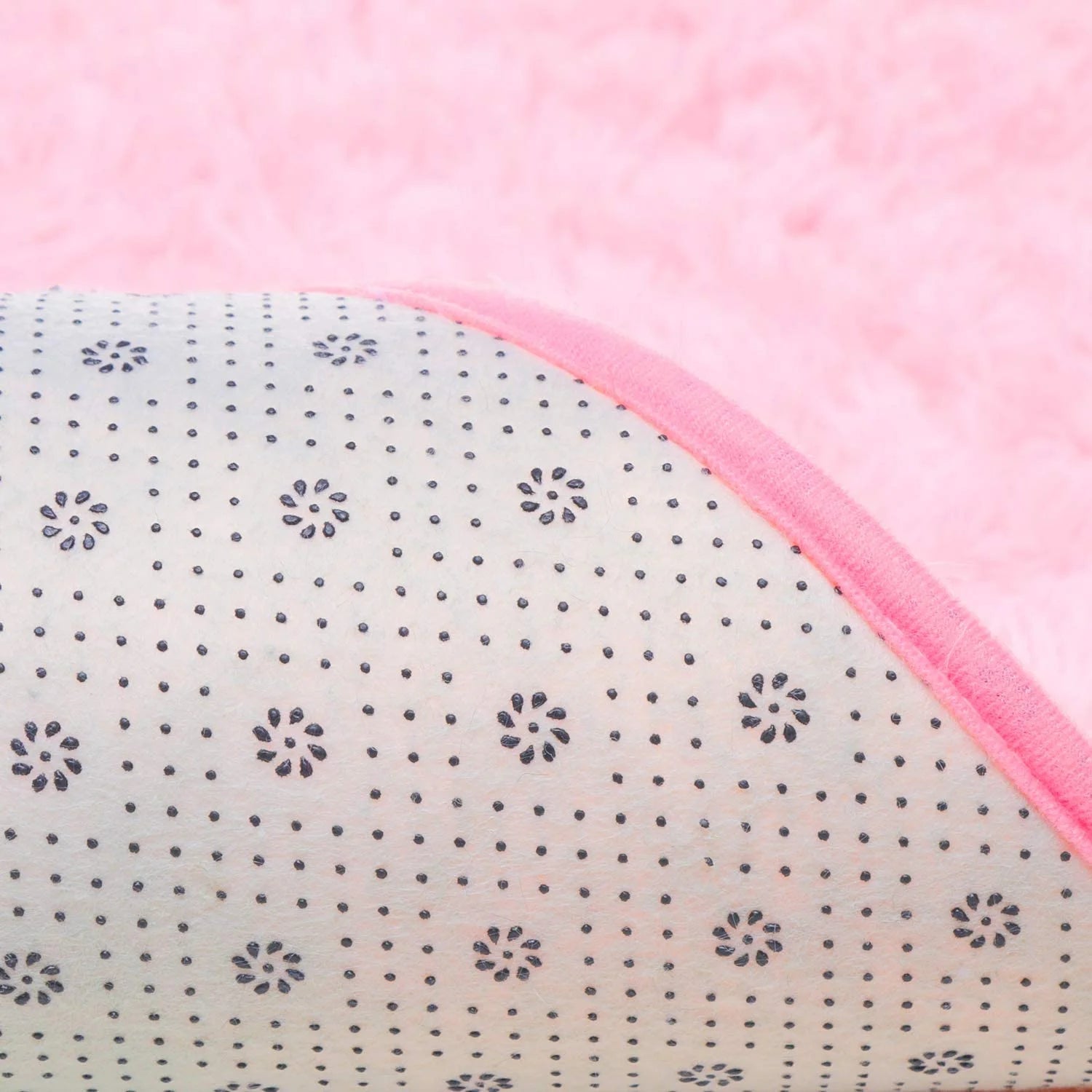 Oval Fluffy Area Rugs for Bedroom Plush Shaggy Carpet for Kids Room Bedside Nursery Mats, 2.6' X 5.3',Pink