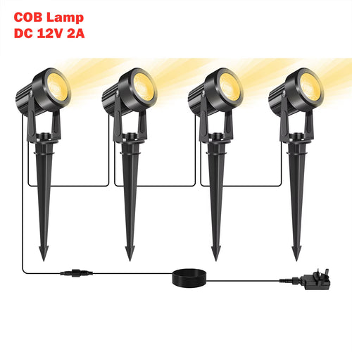 4/6/8/10 Lights Low Voltage Landscape Lighting 12V/27V Outdoor Lamp Garden Decoration Outdoor Lighting 800LM Landscape Light