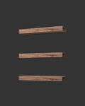 Floating Shelves for Wall – 16 Inch Floating Shelf for Kitchen, Bedroom, Living Room, Bathroom, Home & Wall Decor - Mounted Bathroom Shelves with Invisible Brackets (Mahogany, 3 Pack)