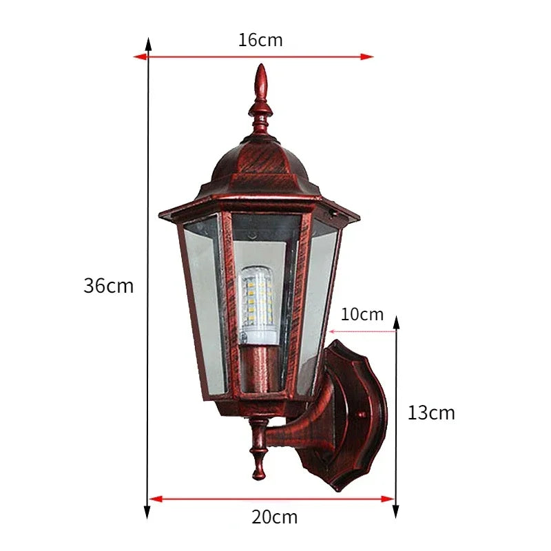 Waterproof Outdoor Light Nordic Corridor Balcony Wall Lamp Retro Garden Outdoor Decorative Lights Modern Outdoor Lighting