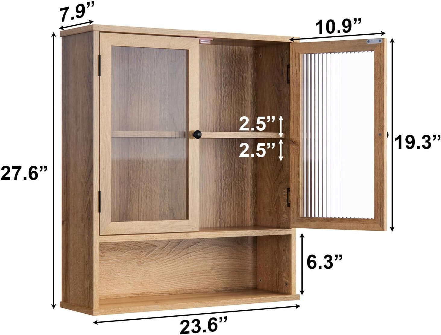 Bathroom Medicine Cabinet, Bathroom Wall Cabinet, Bathroom Cabinet Wall Mount, Medicine Cabinets for Bathroom with Glass Door