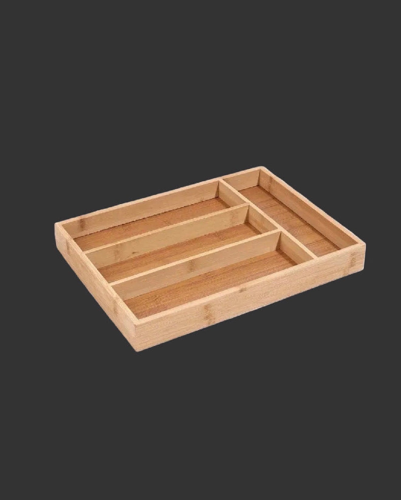Bamboo Cutlery Divide Storage Trays Rack Neat Elegant Kitchen Drawer Organizer Home Accessories