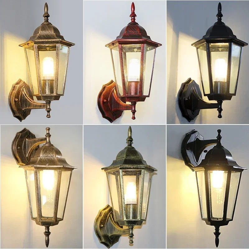 Waterproof Outdoor Light Nordic Corridor Balcony Wall Lamp Retro Garden Outdoor Decorative Lights Modern Outdoor Lighting