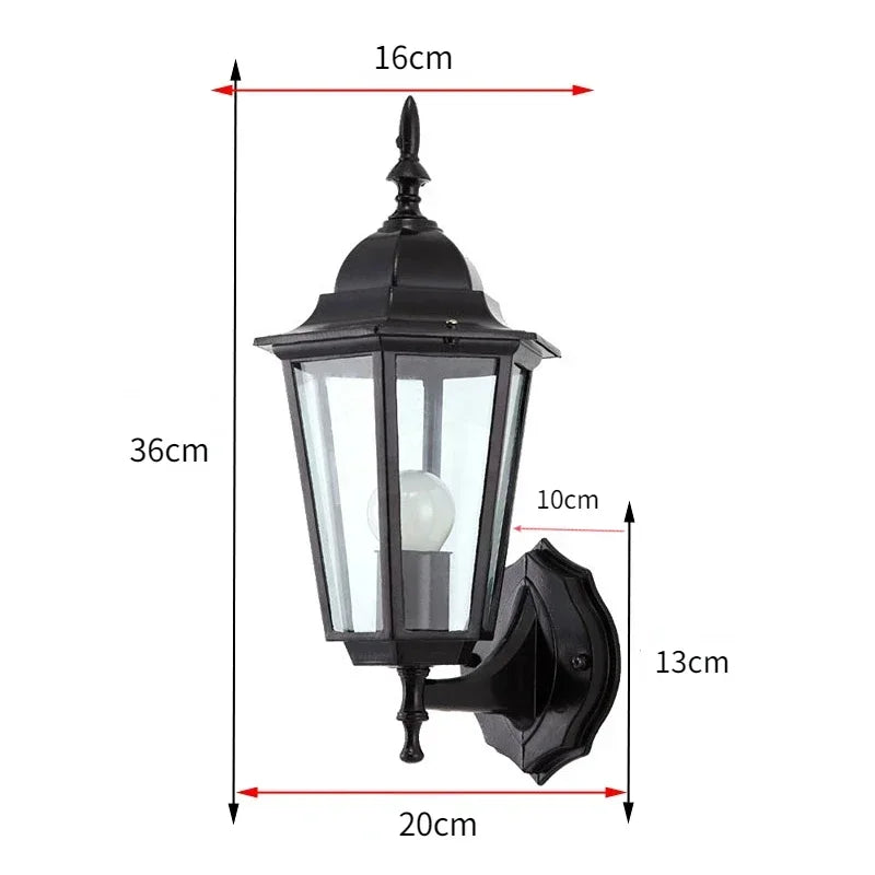 Waterproof Outdoor Light Nordic Corridor Balcony Wall Lamp Retro Garden Outdoor Decorative Lights Modern Outdoor Lighting
