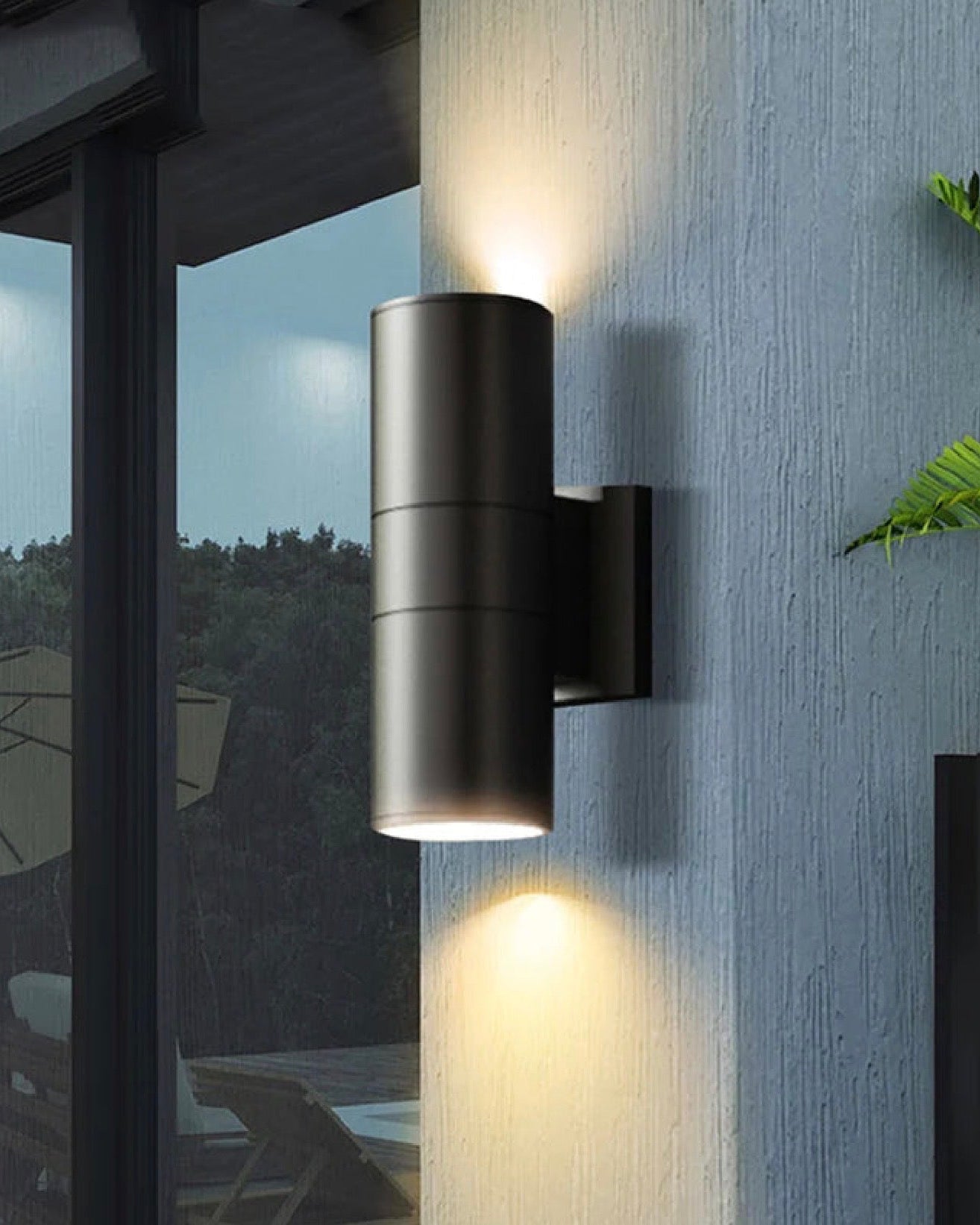 Black Gray up down Outdoor Wall Light 6W 10W 20W 30W 36W Porch Garden Waterproof Home Lighting Outdoor