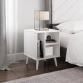 Warwick Mid-Century Modern Nightstand, White