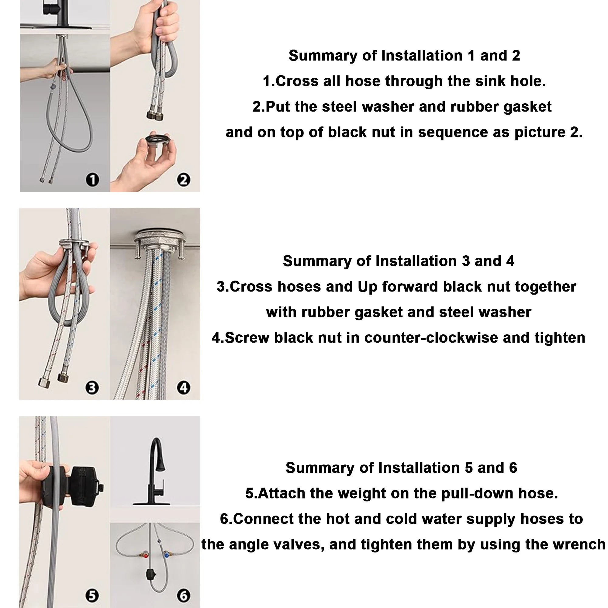 Kitchen Faucets-Kitchen Sink Faucet -Kitchen Faucet with Pull down Sprayer-Stainless Steel