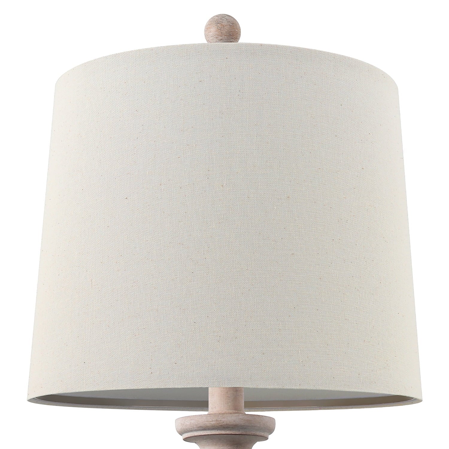 Resin Table Lamp Set of 2 24.5" Farmhouse Bedside Nightstand Lamps for Living Room Bedroom